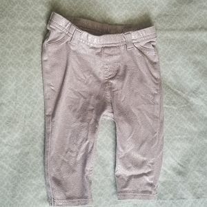 Garanimals size 0-3 months silver pants